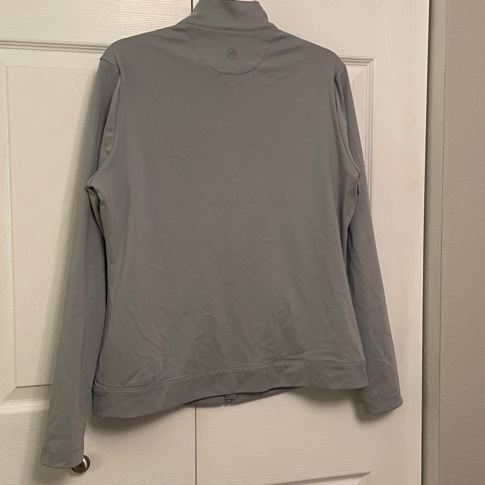 Like New Southern Tide JOSETTE Full Zip Jacket Light Gray Pockets Medium - Picture 4 of 14